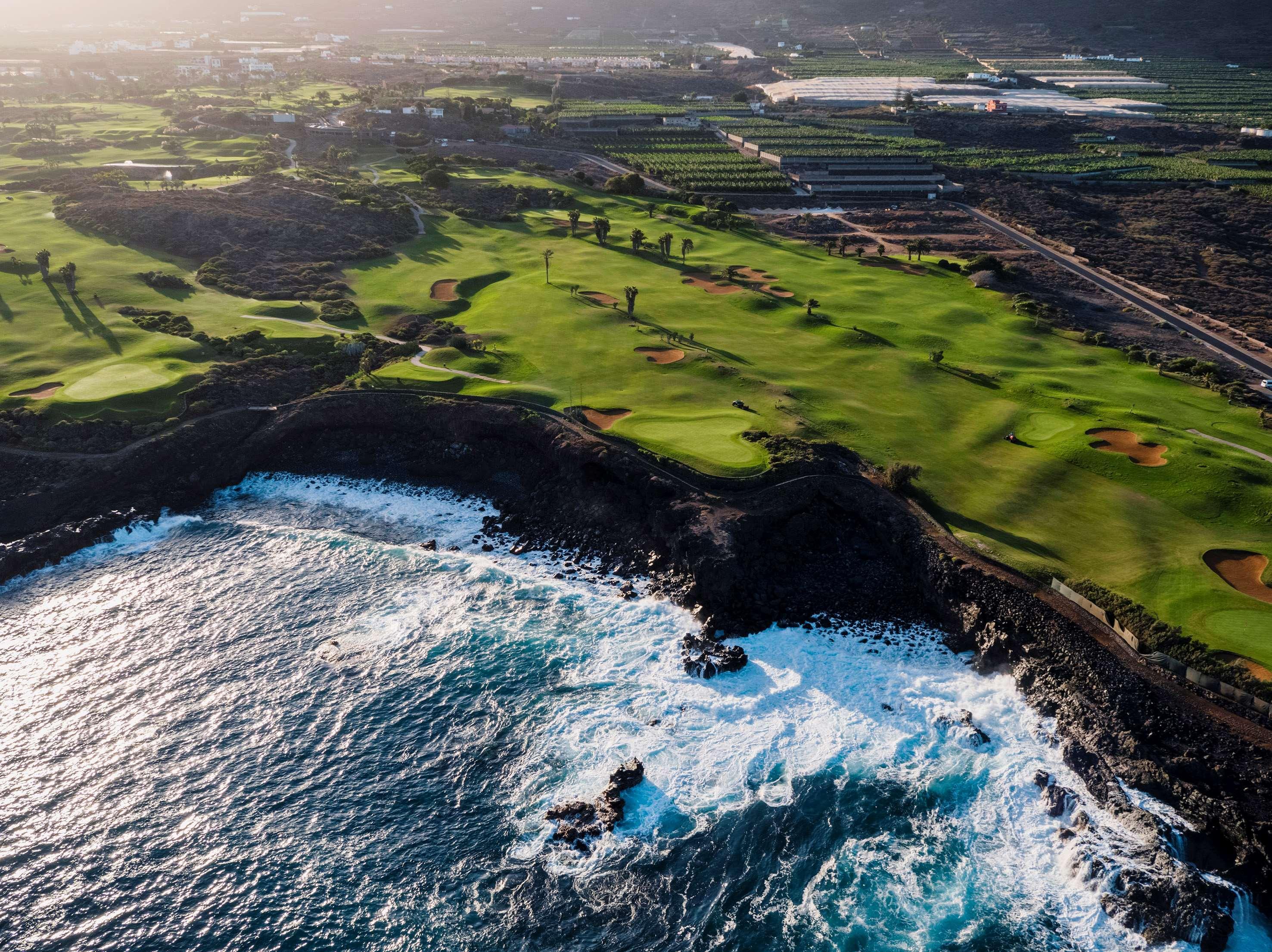 Hotel Hacienda Del Conde Melia Collection Golf & Spa - Adults Only Buenavista Del Norte Exterior photo Aerial view of the 13th hole
