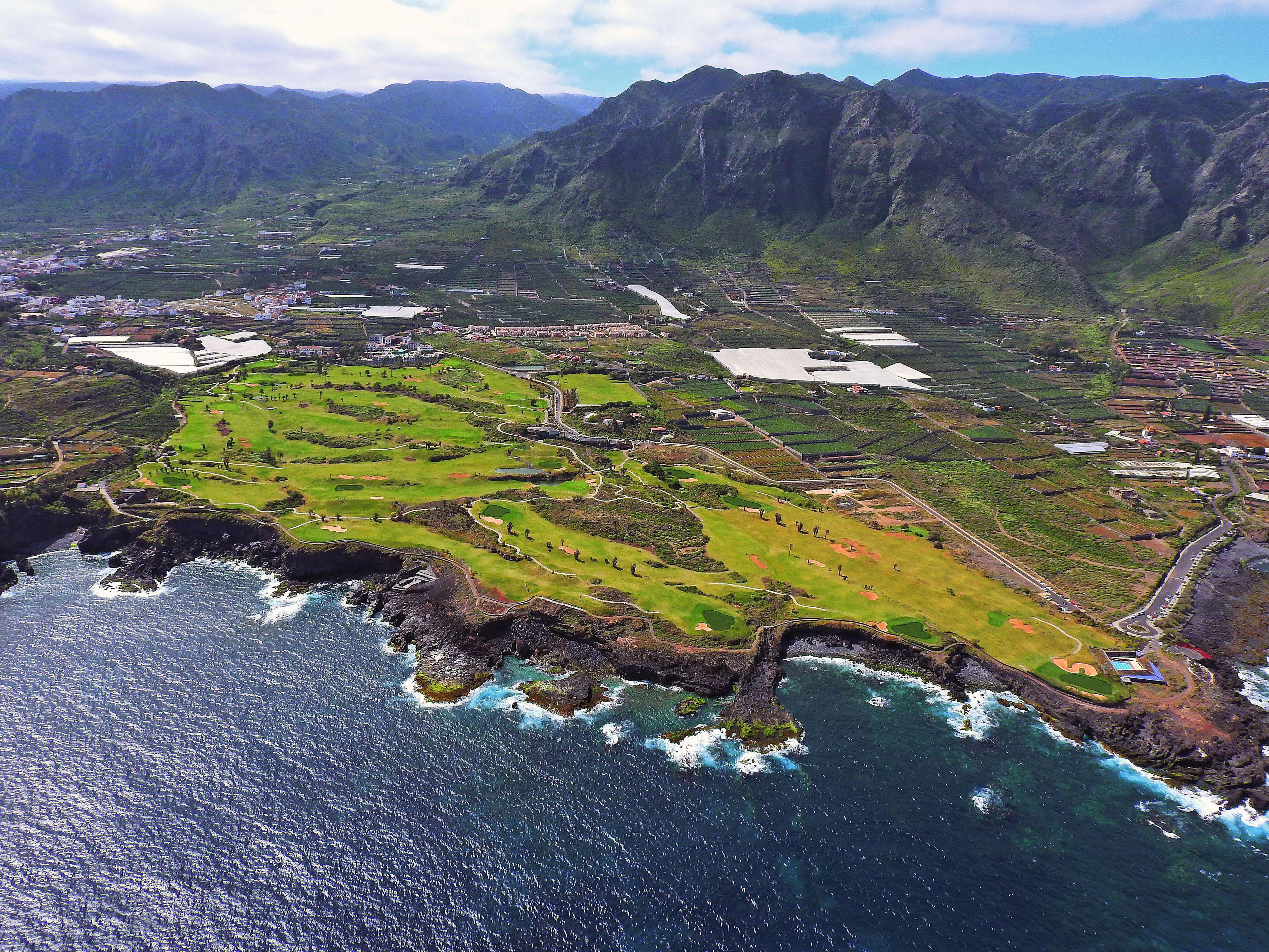 Hotel Hacienda Del Conde Melia Collection Golf & Spa - Adults Only Buenavista Del Norte Exterior photo Aerial view of the Princeville Golf Course